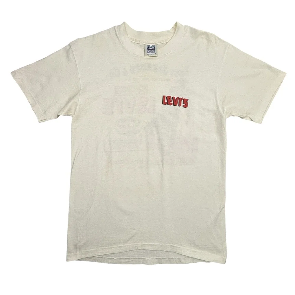 Levi's T-Shirt Mens Medium Vintage 80's Western Cowboy Graphic USA Single Stitch